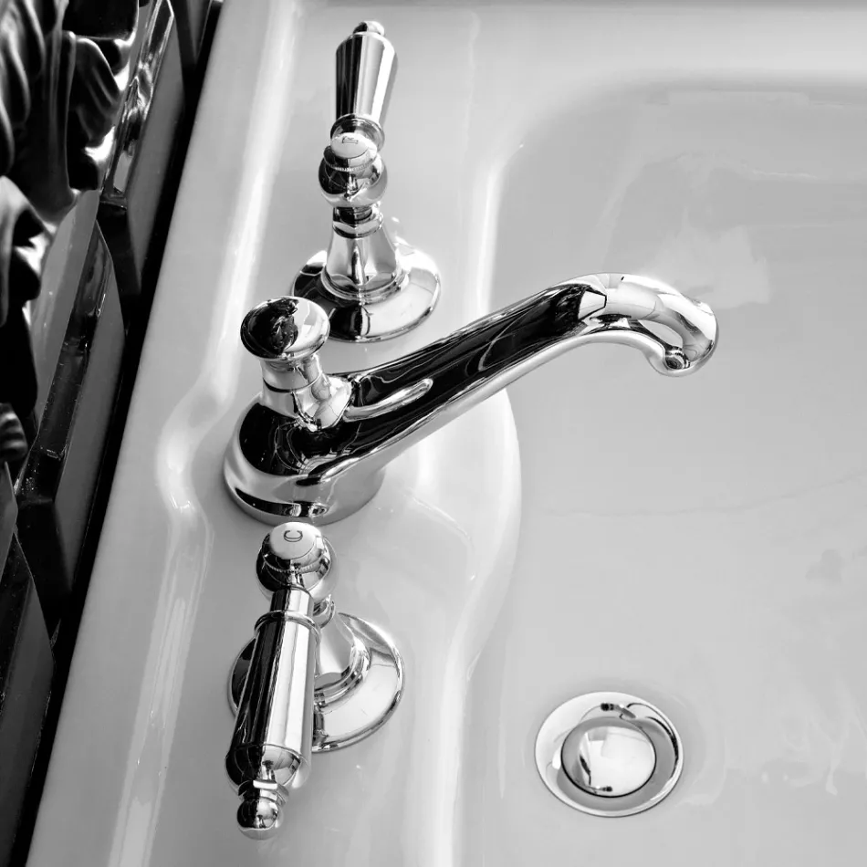 Mikser legeni me 3 vrima me leva të stilit klasik në tunxh të punuar me dorë - Noriana Viadurini