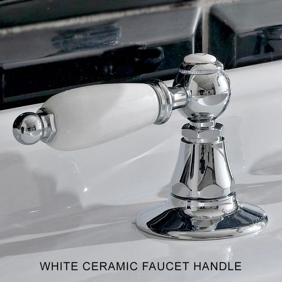 Përzierëse legeni me 3 vrima me kullues tunxhi në stilin klasik të punuar me dorë - Noriana Viadurini