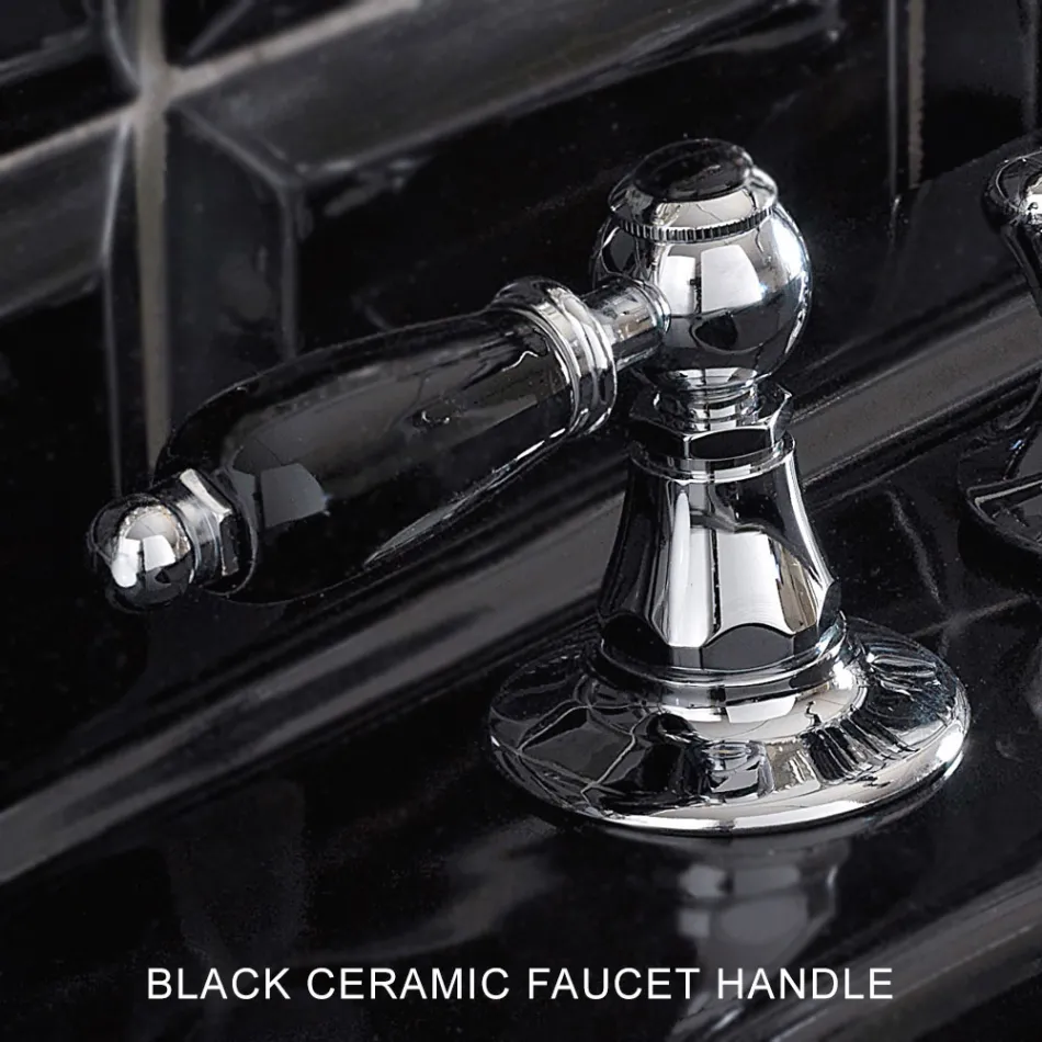 Përzierëse legeni me 3 vrima me kullues tunxhi në stilin klasik të punuar me dorë - Noriana Viadurini