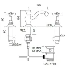 Mikser legeni me 3 vrima me kullues tunxhi klasik të punuar me dorë - Fioretta Viadurini