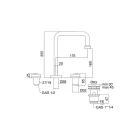 Mikser modern legeni me 3 vrima me mbetje të prodhuara në Itali - Quito Viadurini