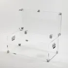 Trung dizajni në Kristal akrilik transparent dhe çelik modern - Dante Viadurini