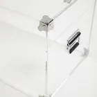 Trung dizajni në Kristal akrilik transparent dhe çelik modern - Dante Viadurini