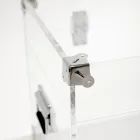 Trung dizajni në Kristal akrilik transparent dhe çelik modern - Dante Viadurini