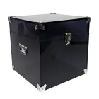 Trung në kristal akrilik transparent ose të tymosur dhe çelik modern - Dante Viadurini