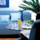 Dizajn i Dyfishtë i Modës së Vjetër Eco Crystal Glass 12 Copë - Kantabile Viadurini