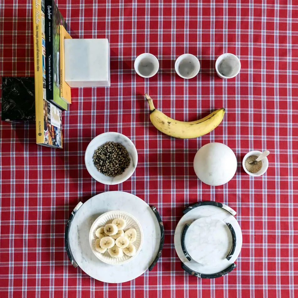 Qelqi Grappa në Mermer Carrara të Bardhë Made in Italy - Fergie Viadurini