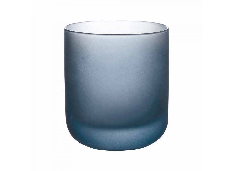 Gota me ujë me ngjyra në xham të ngrirë me efekt akulli, 12 copë - Norvegio Viadurini