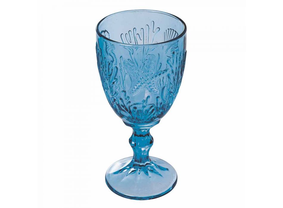 Gota Verë ose Dekor Detare me Xham me Ngjyrë Uji 12 Copë - Mazara