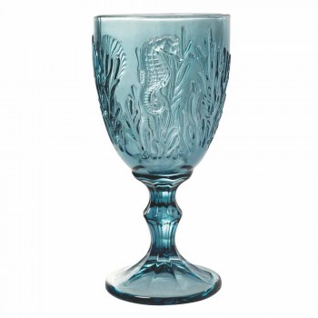 Gota Verë ose Dekor Detare me Xham me Ngjyrë Uji 12 Copë - Mazara
