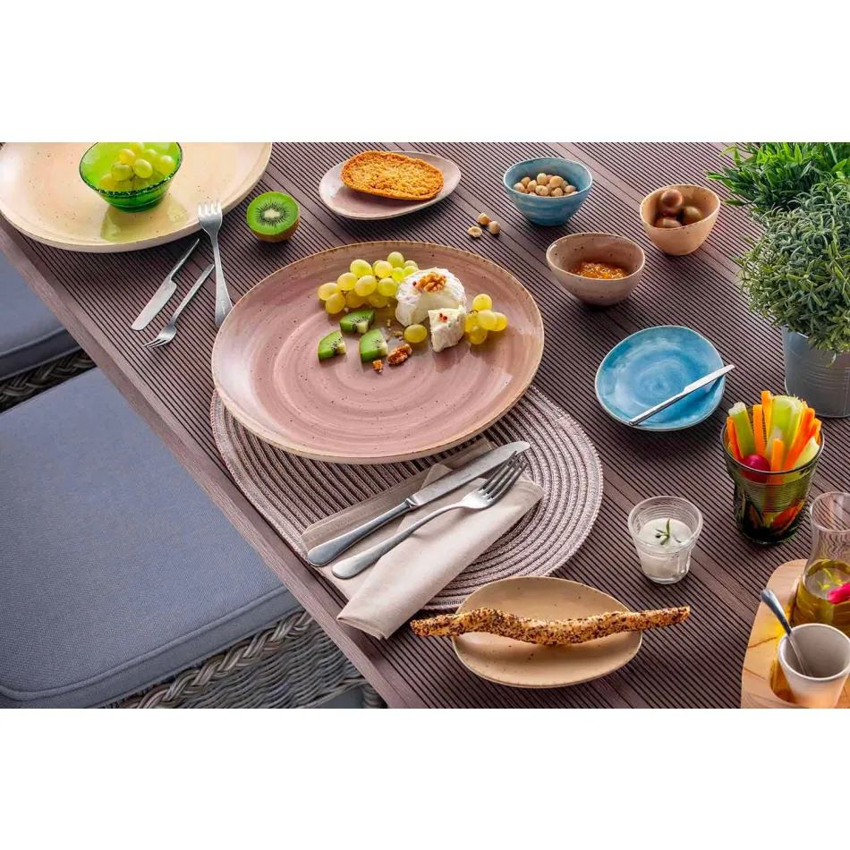 Syzet me koktej xhami me ngjyra 6 pjesë të modelit të thërrmuar - Sarabi Viadurini