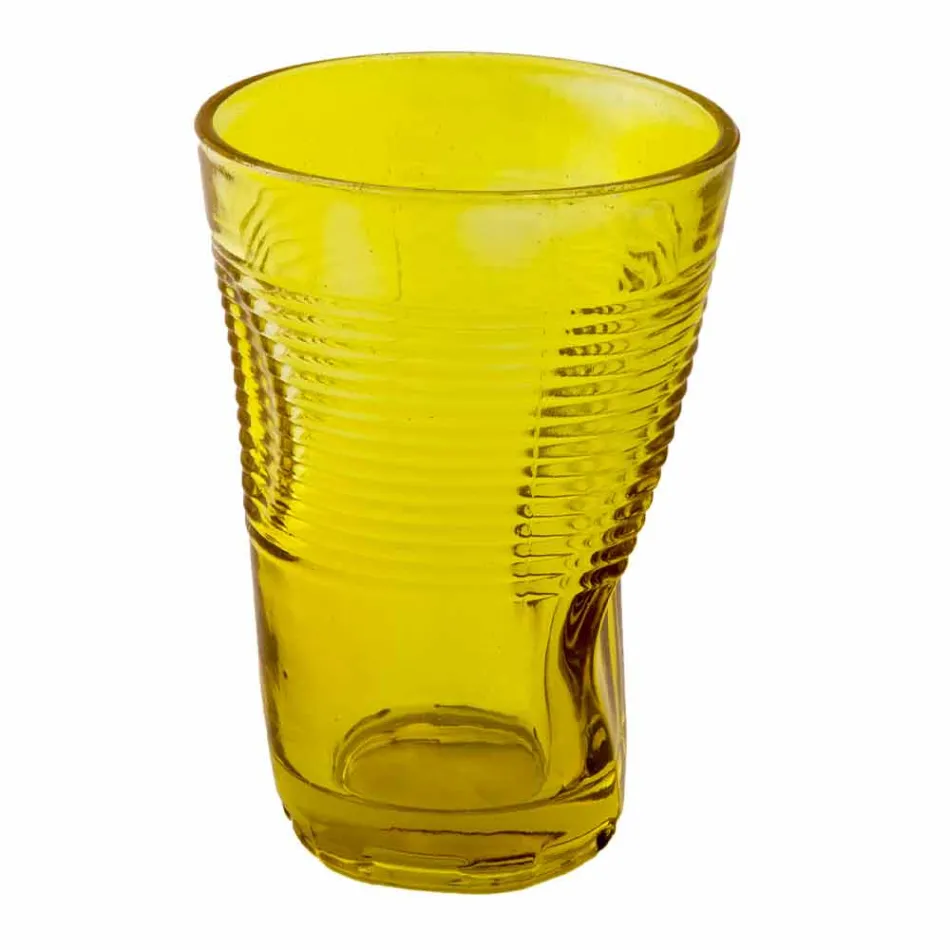 Syzet me koktej xhami me ngjyra 6 pjesë të modelit të thërrmuar - Sarabi Viadurini