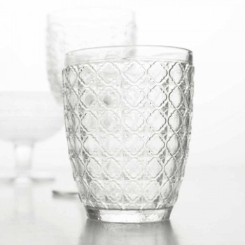 6 copa që shërbejnë gota në gotë transparente për ujë - optike