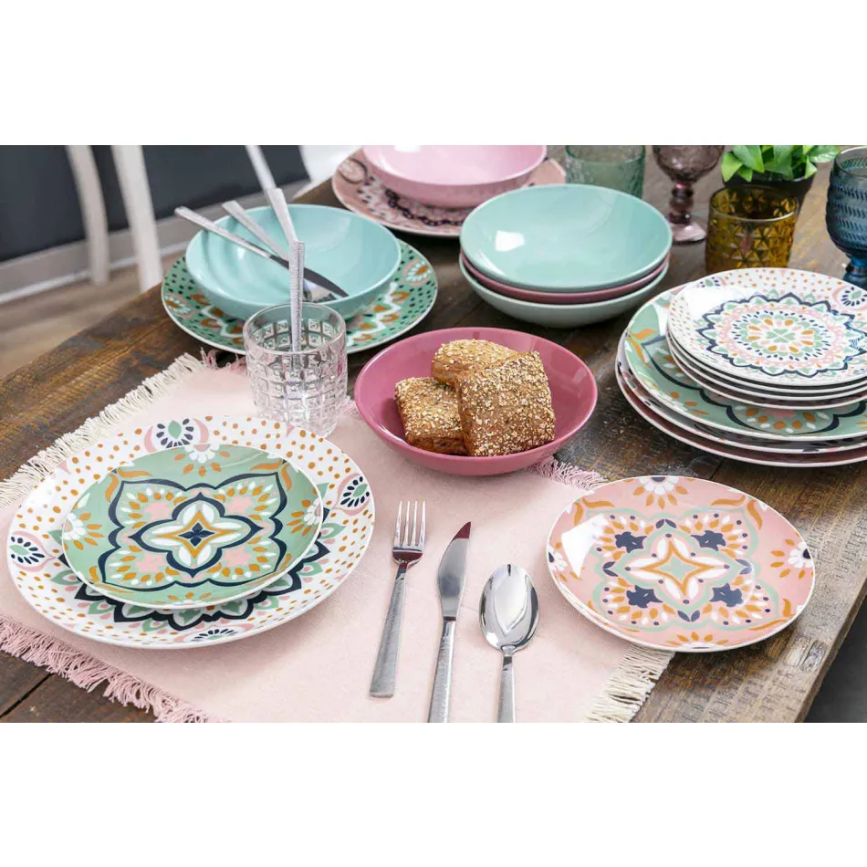 Syzet e dekoruara me xham moderne që shërbejnë ujë 12 copë - përzierje Viadurini