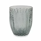 Syzet e dekoruara me xham moderne që shërbejnë ujë 6 copë - përzierje Viadurini