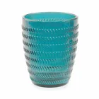 Syzet e dekoruara me xham moderne që shërbejnë ujë 6 copë - përzierje Viadurini