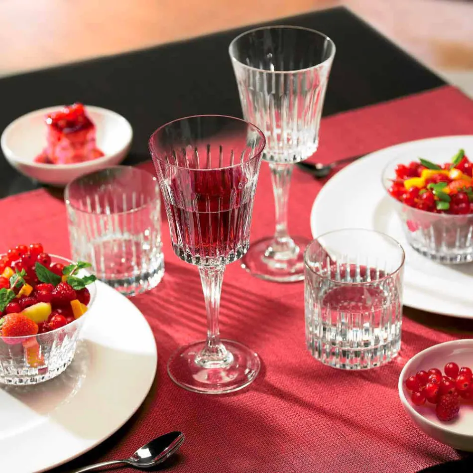 Dy gota të ulëta me modë të vjetër gota të ulëta 12 copë luksoze - Senzatempo Viadurini