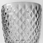 Gota qelqi të dekoruara transparente, shërbim modern uji 12 copë - përzierje Viadurini