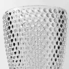 Gota qelqi të dekoruara transparente, shërbim modern uji 12 copë - përzierje Viadurini