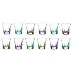 Tumbler Low Drink Syzet në Eco Colored Crystal 12 copë - Amalgam Viadurini