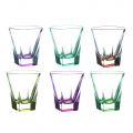 Tumbler Low Drink Syzet në Eco Colored Crystal 12 copë - Amalgam
