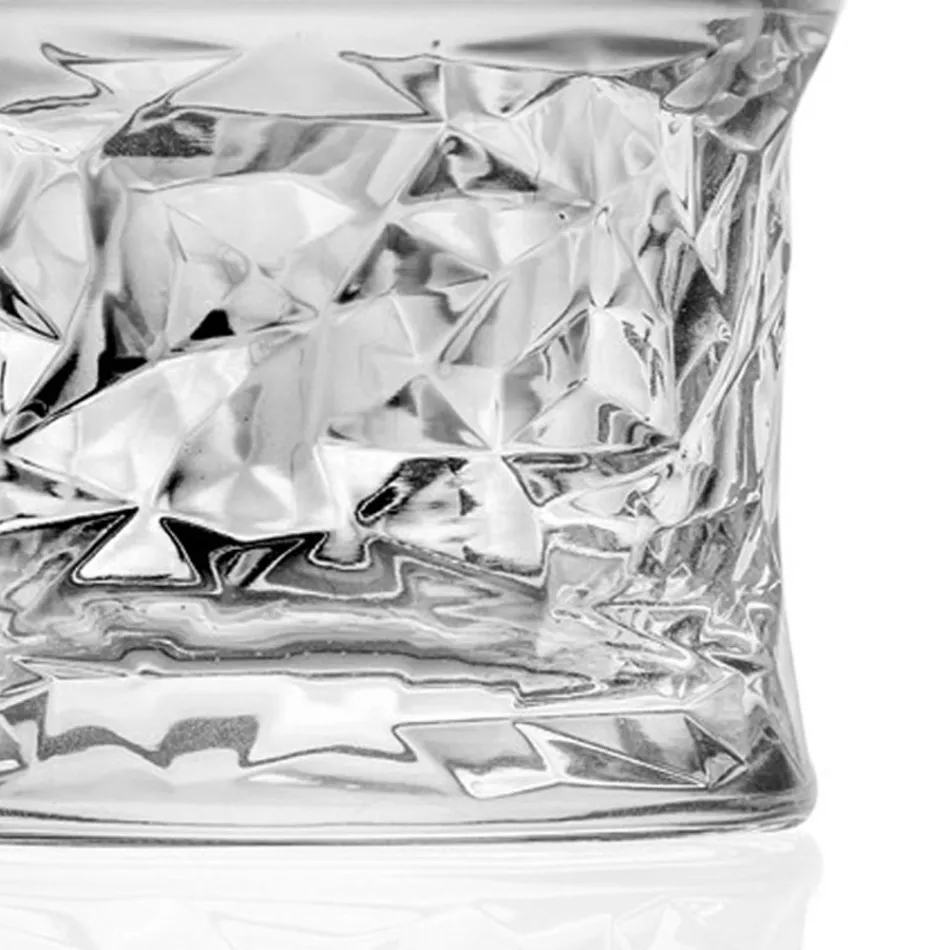 Syze të Ulëta Tumbler në Eco Crystal Square Dekorim 12 copë - Ritmo Viadurini