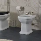 Stili i cilësisë së mirë me qeramikë të bardhë i bërë në Bidet të Italisë - Nausica Viadurini