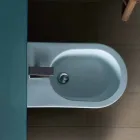 Bidet qeramik 57x37cm dizajn modern Sun, i bërë në Itali Viadurini