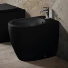 Bide Aster i montuar në dysheme në qeramikë mat në dy ngjyra dhe dizajn modern Viadurini