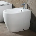 Bide Aster i montuar në dysheme në qeramikë mat në dy ngjyra dhe dizajn modern Viadurini