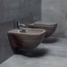 Bidet i pezulluar i Made in Italy Design në Trabia Qeramikë Viadurini