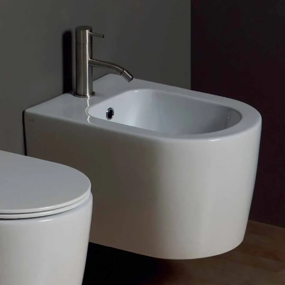 Muri i sheshit Shine varur bidet qeramike 50x35cm, i bërë në Itali Viadurini