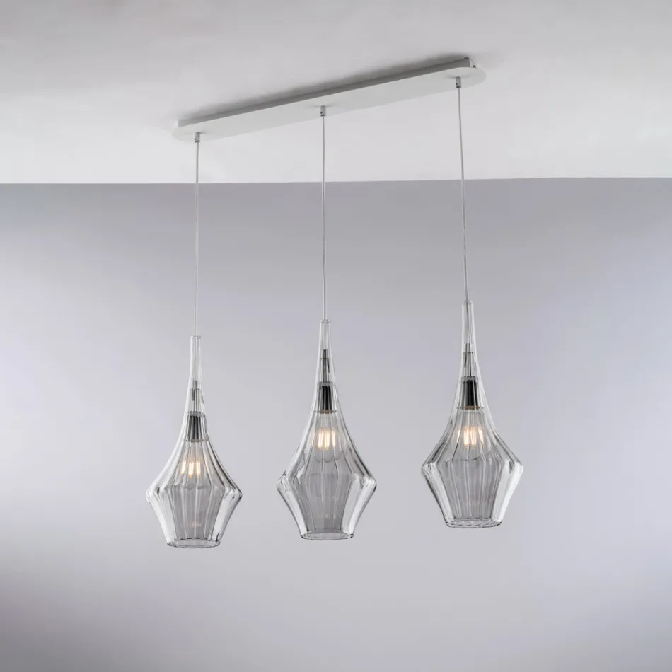 Shinë hekuri me xham Pyrex të prodhuar në Itali për dekorim të brendshëm - Olimpo Viadurini