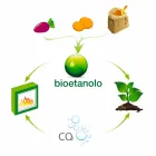 Zjarri me mur të bardhë Bio me dizajn modern me futje qelqi Erica Viadurini