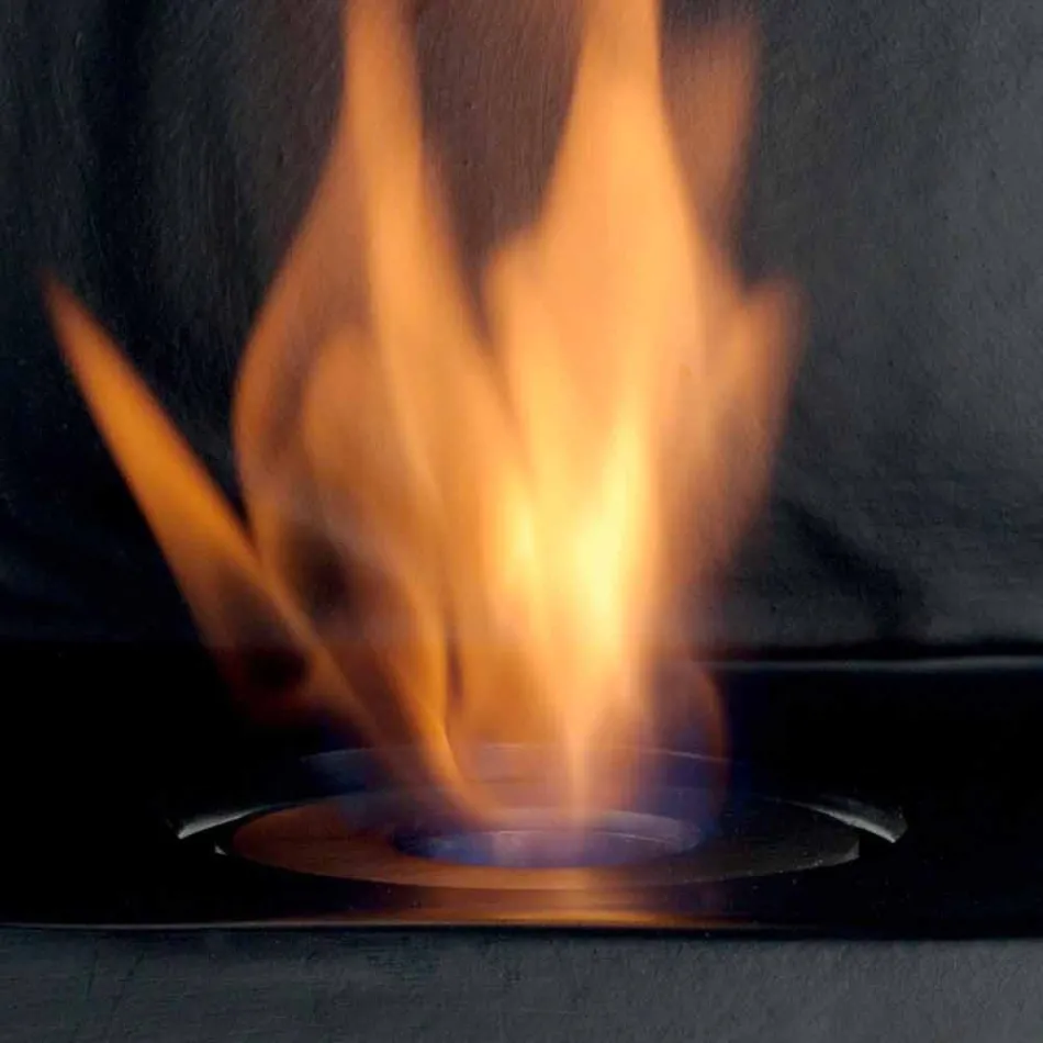 Countertopi Biocamino me bioethanol qeramik dhe çelik Curtis Viadurini