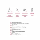 Mbështetje e rrumbullakët biokamino me mermer Gordon, bërë në Itali Viadurini