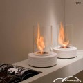 Tabelë fireplace bioethanol bërë nga mermeri Gordon, dizajn modern