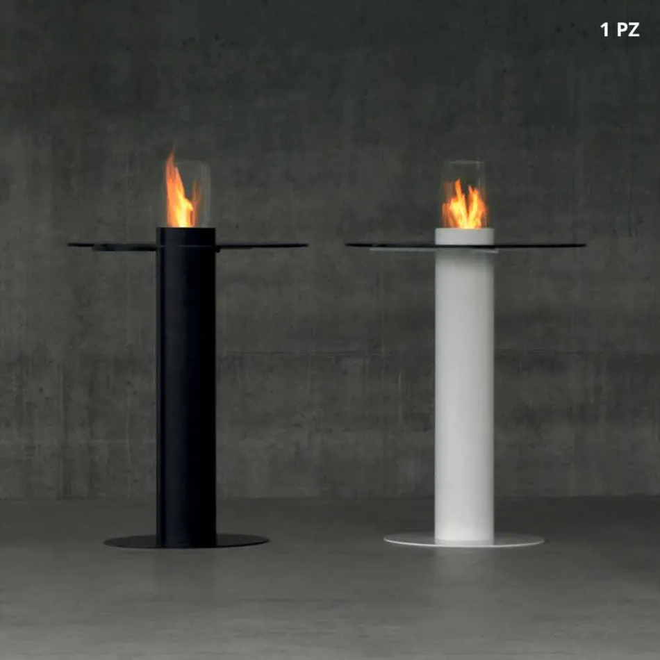 Biokamino bioethanol në natyrë me top qelqi Dean-Table Viadurini