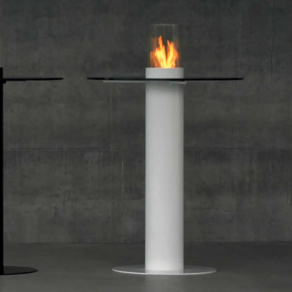 Biokamino bioethanol në natyrë me top qelqi Dean-Table Viadurini