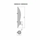 Bio-fireplace me mur me tuba dhe dizajn modern në çelik të zi - Jackson Viadurini