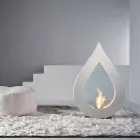 Biocamino nga toka bioethanol, flakë model modern në formën Todd Viadurini