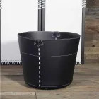 Mbajtës log në 100% Lëkurë Platoni Made in Italy Viadurini