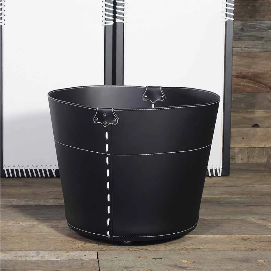 Mbajtës log në 100% Lëkurë Platoni Made in Italy Viadurini