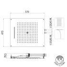 Koka e dushit Bossini tavani me përfundim kromi me dy avionë të ndryshëm Dream Viadurini