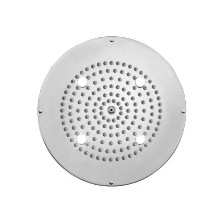 Kokë dushi moderne e rrumbullakët Bossini me një shtresë kromi të vetëm dhe drita LED Viadurini