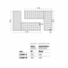 Radiator i aliazhit hidraulik të tullave të projektimit i bërë në Itali nga Scirocco H Viadurini