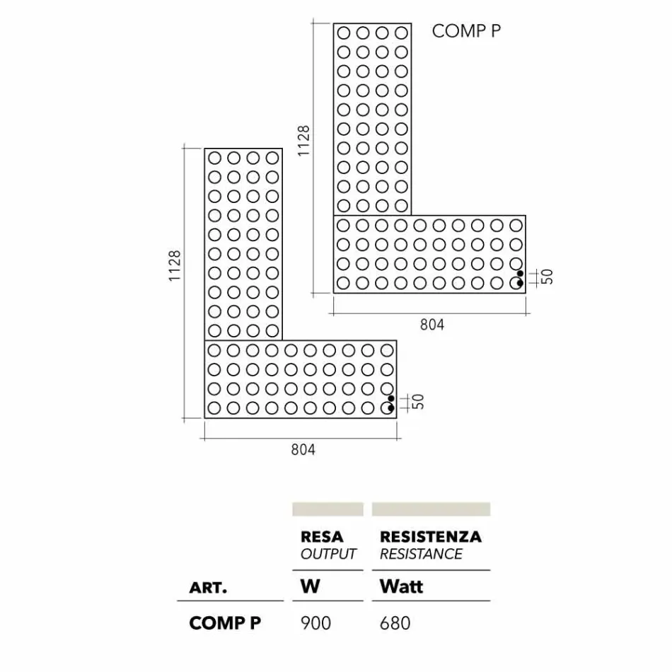Tulla hidraulike Lego Tile e bërë në Itali nga Scirocco H Viadurini