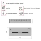 Djegësi bioethanol elektronik 3,6 Kw Aron 60 Viadurini