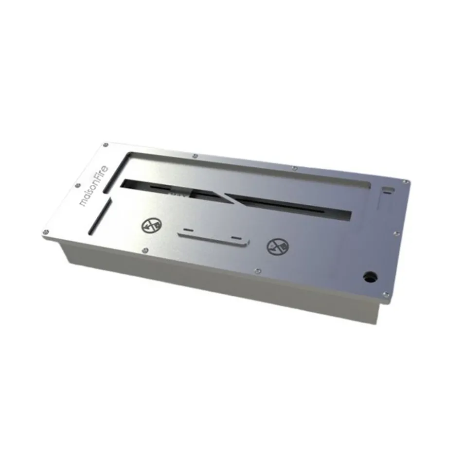 Djegëse drejtkëndëshe e integruar bioetanoli 2 Lt Viadurini