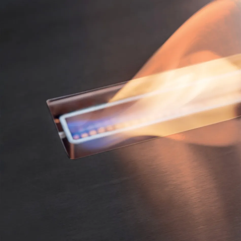 Djegës Biotanolit prej çeliku të Pandryshkshëm për Fireplace Lineare - Brandon Viadurini